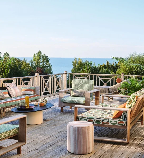 141312 Casamance kangas Amalfi Ocre Orange