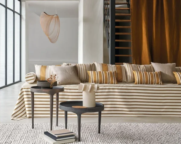 Casamance kangas Aveiro Beige Ocre