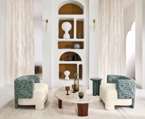 156421 Casamance kangas Chaloupe Ecru