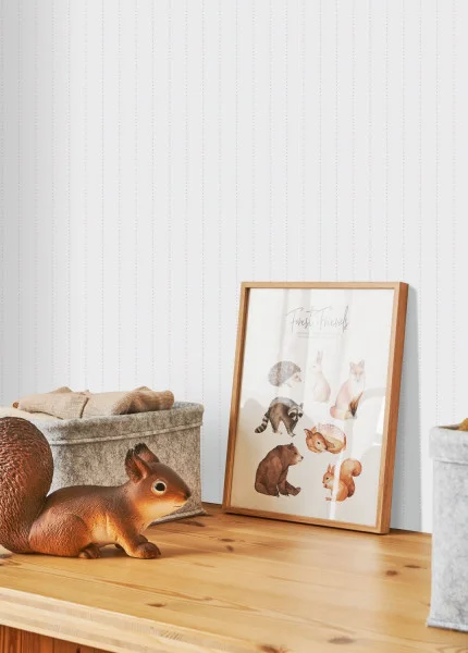 162108 Casadeco tapeet Rose & Nino Rayure Pois