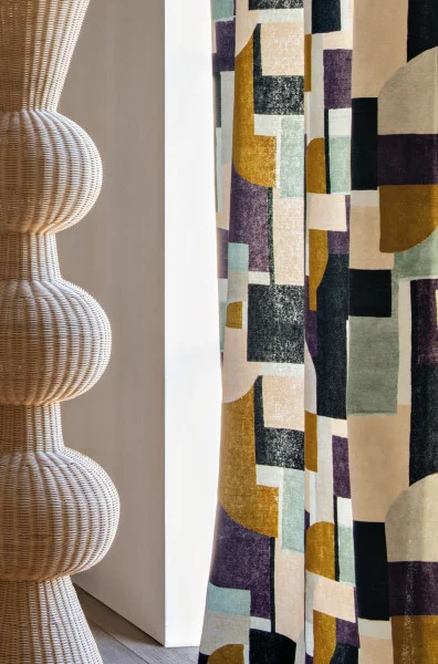 167011 Casamance kangas Montsouris Violet/Celadon