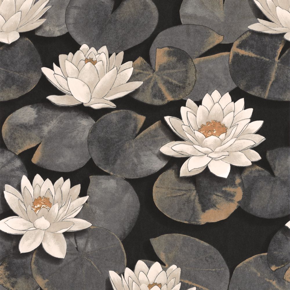 1wPBosnfcZ Casadeco tapeet Nymphea