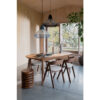 Zuiver laud Twist Table Walnut 180/240x90