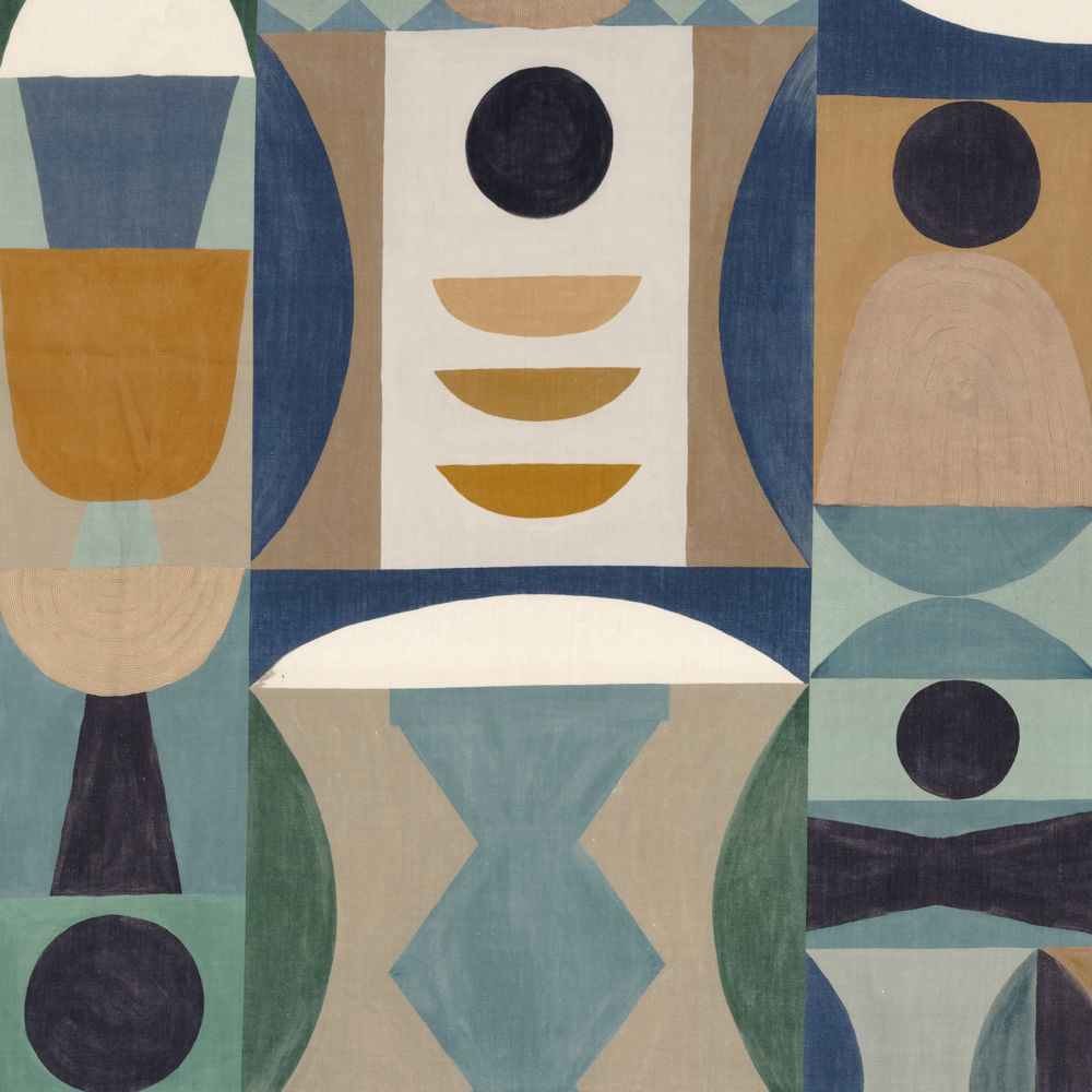 Casamance kangas Atelier Sud Bleu/Celadon