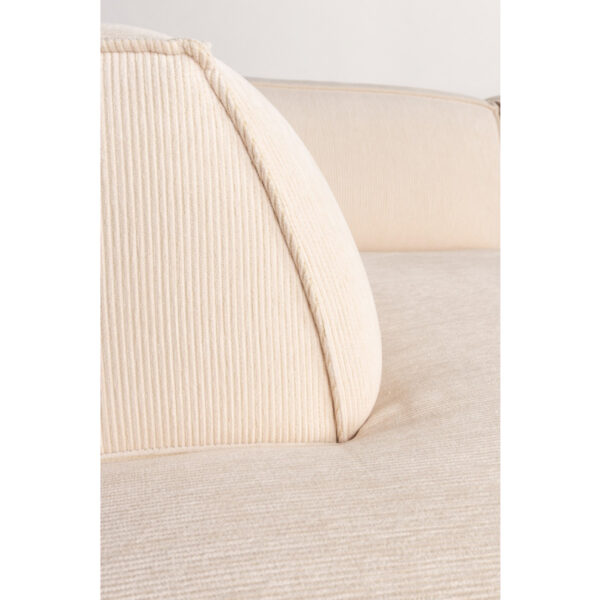 Zuiver nurgadiivan Fat Freddy Rib Sofa Left Natural