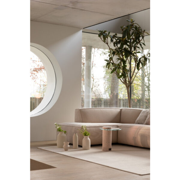 Zuiver nurgadiivan Fat Freddy Rib Sofa Left Natural
