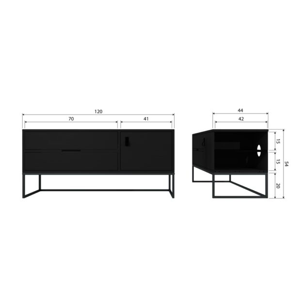 De Eekhoorn TV mööbel Silas 120cm