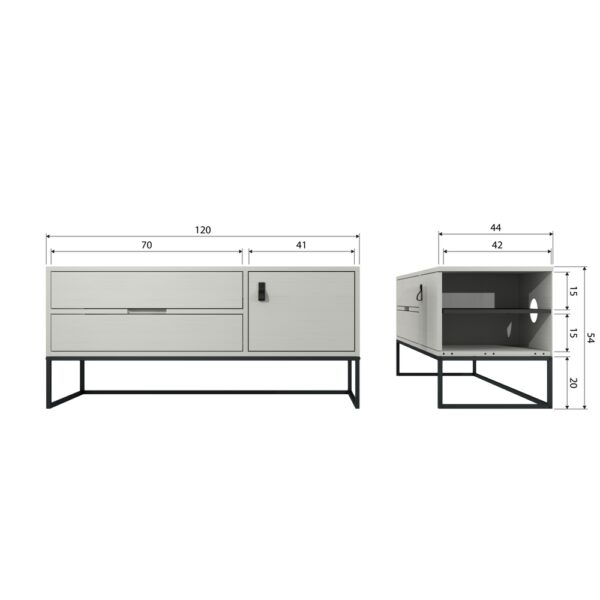 De Eekhoorn TV mööbel Silas 120cm