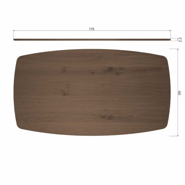 De Eekhoorn ovaalne söögilaud Jouw Unieke Tafel 180x100cm