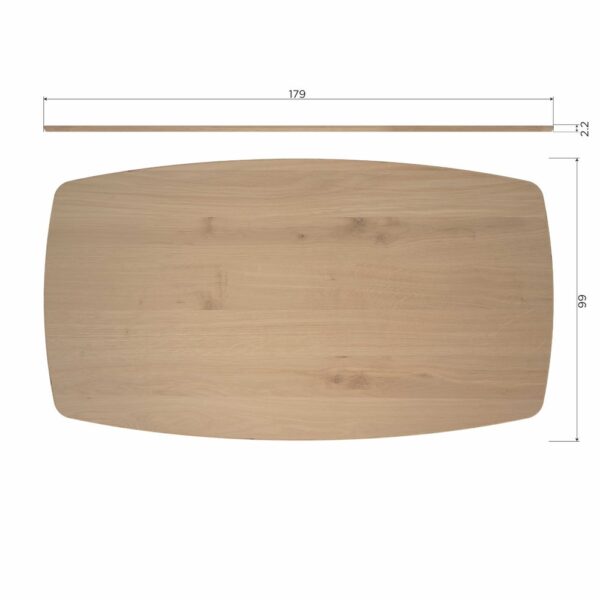De Eekhoorn ovaalne söögilaud Jouw Unieke Tafel 180x100cm