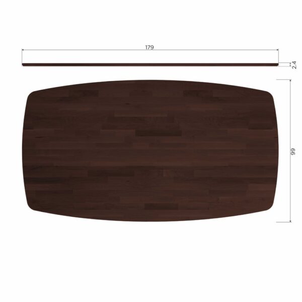 De Eekhoorn ovaalne söögilaud Jouw Unieke Tafel, 180x100cm