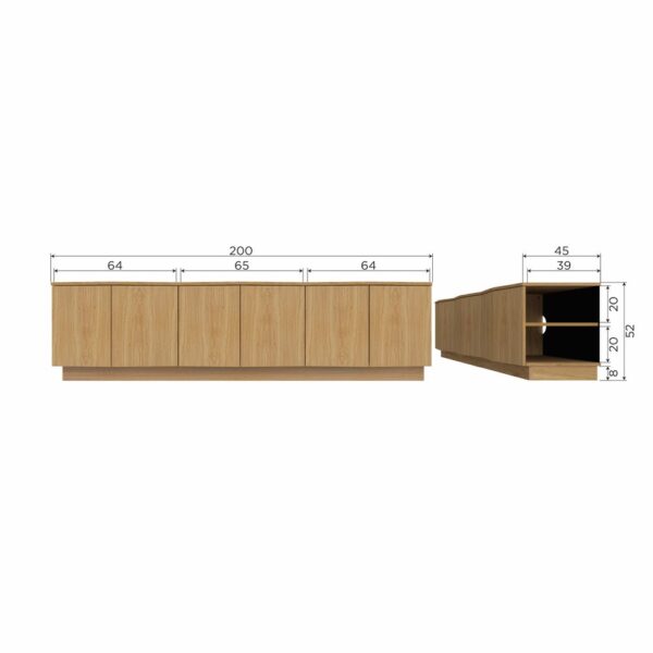 De Eekhoorn Zuma TV-unit Collection, 200cm