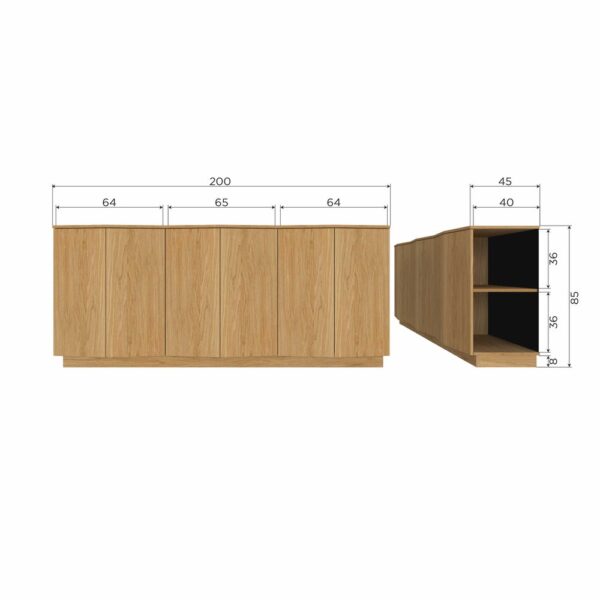 De Eekhoorn Zuma Sideboard Collection, 200cm