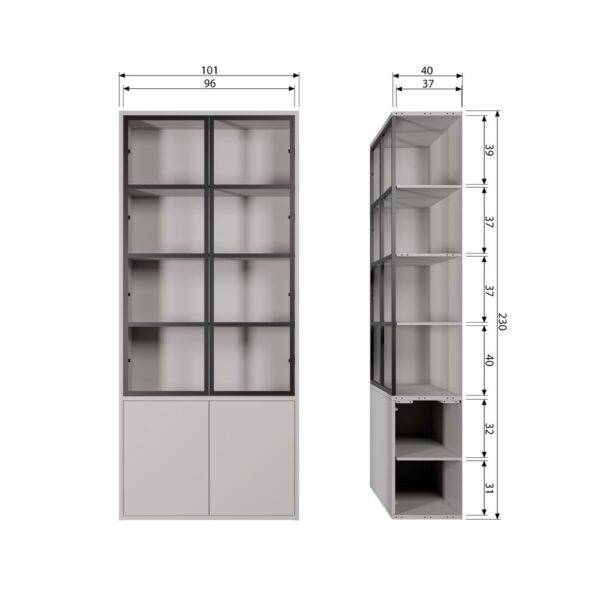 De Eekhoorn näituskapid Collection, 4-ukseline