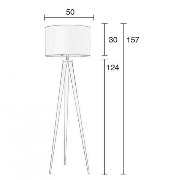 Zuiver põrandavalgusti Tripod