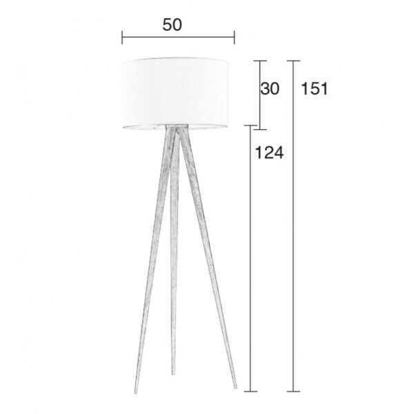 Zuiver põrandavalgusti Tripod