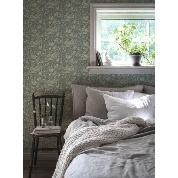 524-02_lilla_dockekulla_mellan_gr_n_1 Duro tapeet Lilla Dockekulla Grön