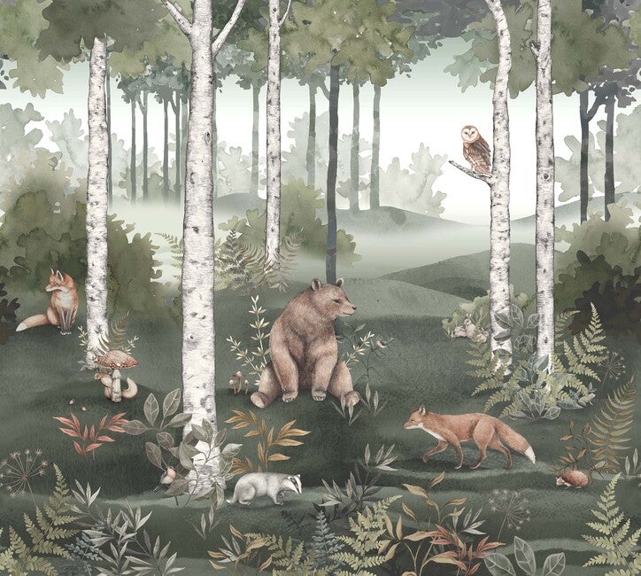 Boråstapeter tapeet Wild Forest Mural