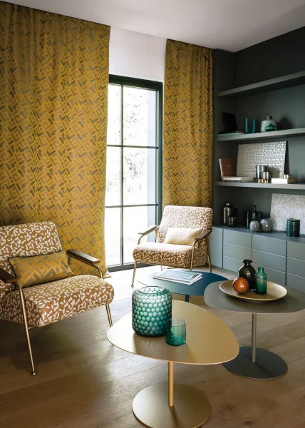 72455 Casamance kangas Buci Jaune Or