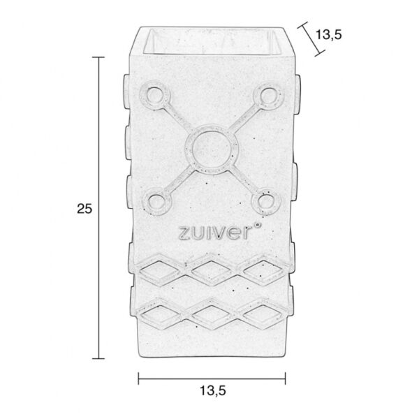 Zuiver vaas Graphic Square Terra