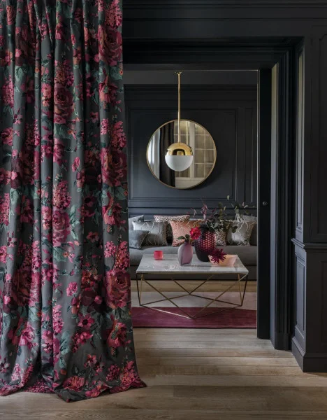 Casamance kangas Marlowe Lie De Vin / Celadon