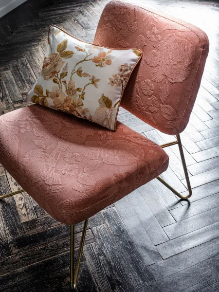 Casamance kangas Marlowe Praline / Orange Poudree