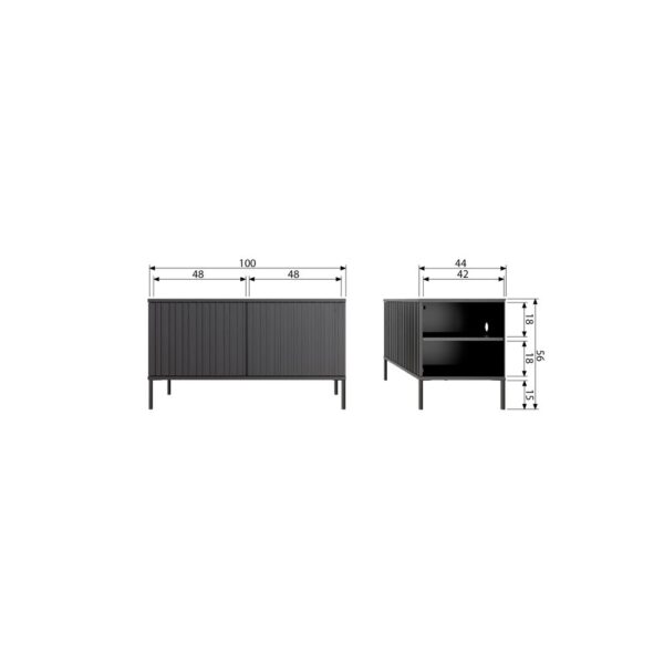 De Eekhoorn Gravure TV mööbel 100 cm