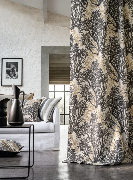 Casamance kangas Aigue-Marine Orange Brulee