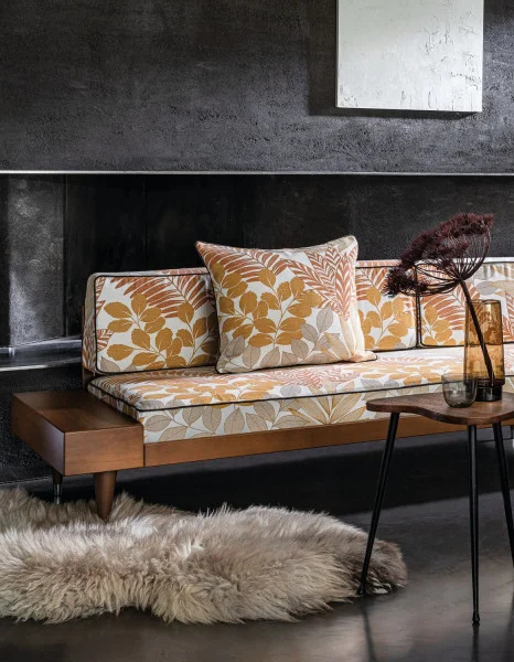 Casamance kangas Les Touquetoises Jaune Or / Orange Brulee