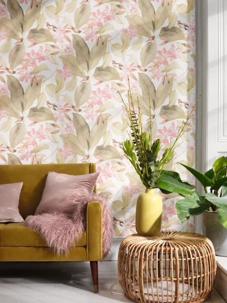 98840 Casadeco tapeet Delicacy Birdsong