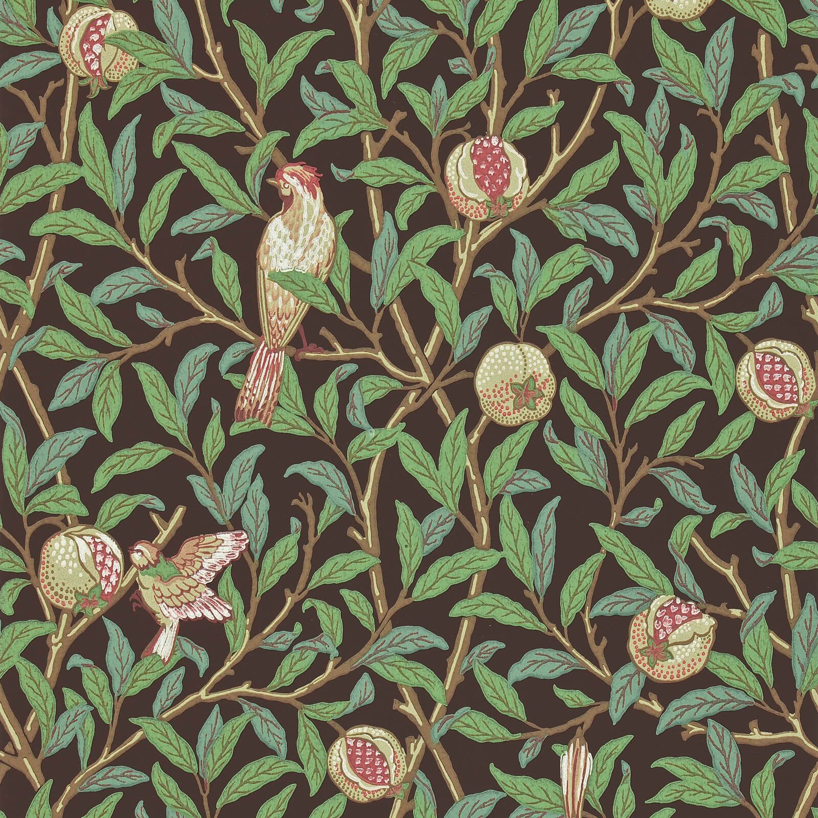 Morris & Co. tapeet Bird & Pomegranate