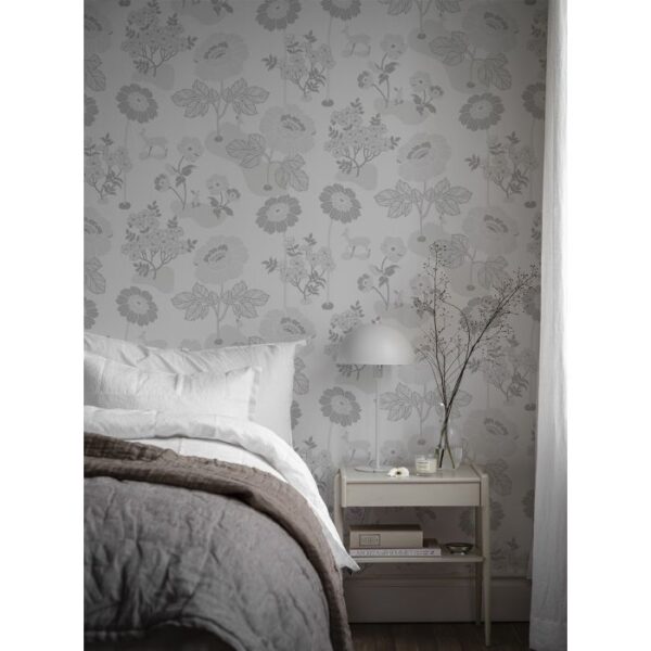 Duro tapeet Blomsteräng, silver