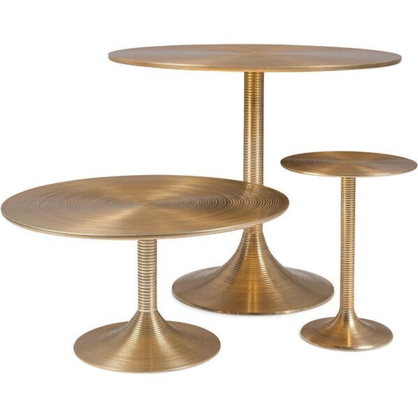 Bold Monkey laud Hypnotising Round Dining Table Gold