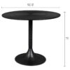 Bold Monkey laud Hypnotising Round Dining Table Gold