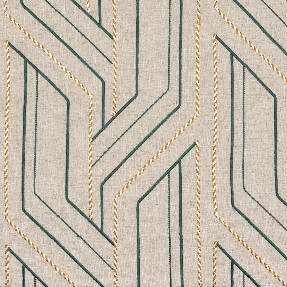 Casamance kangas Inka Flax / Celadon