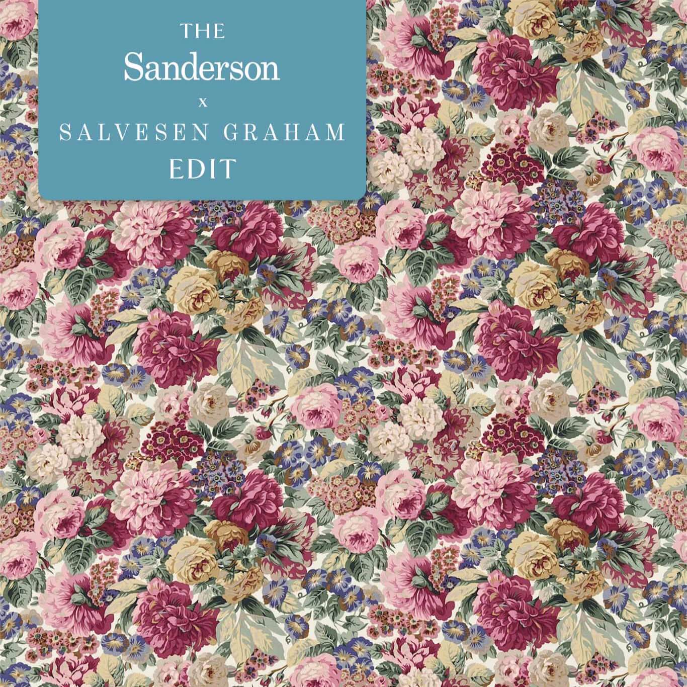 Sanderson kangas Rose & Peony