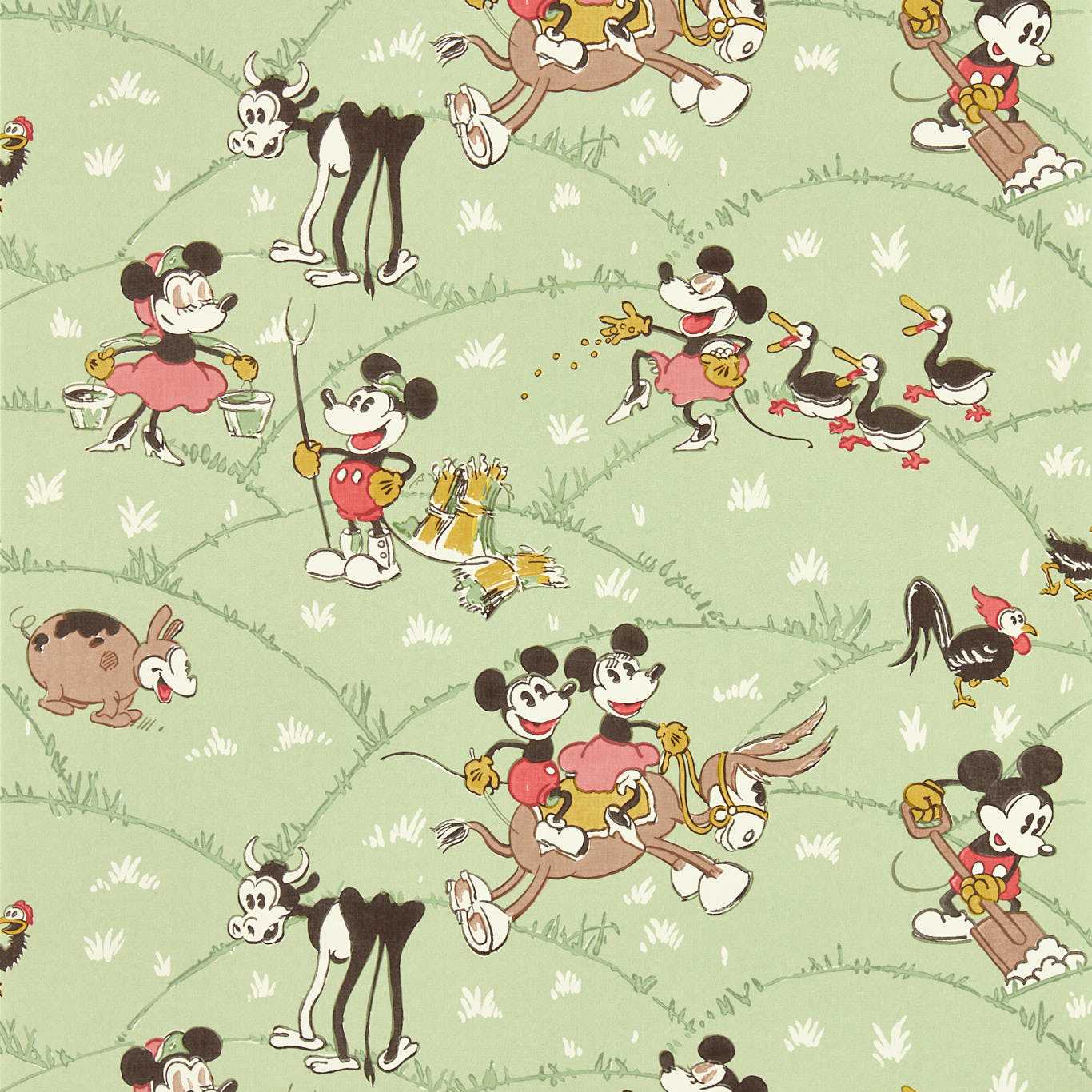 Sanderson tapeet Mickey At The Farm