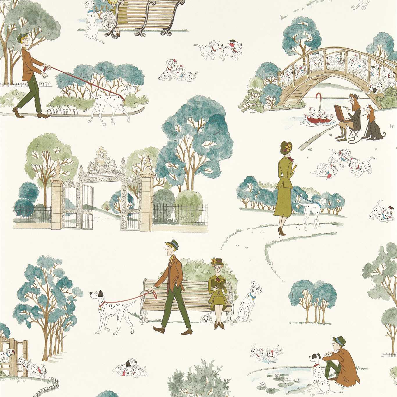 Sanderson tapeet 101 Dalmatians