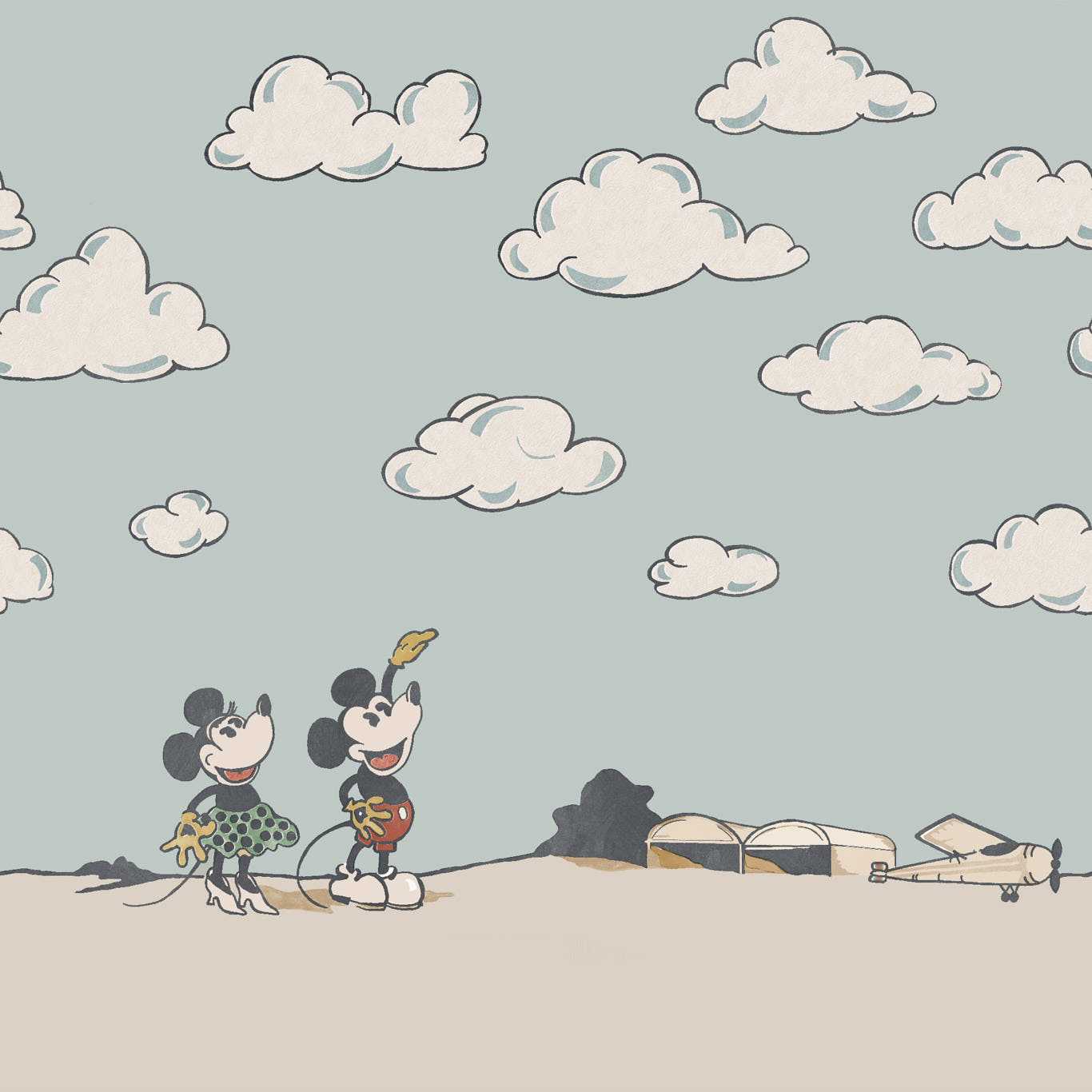 Sanderson tapeet Mickey In The Clouds