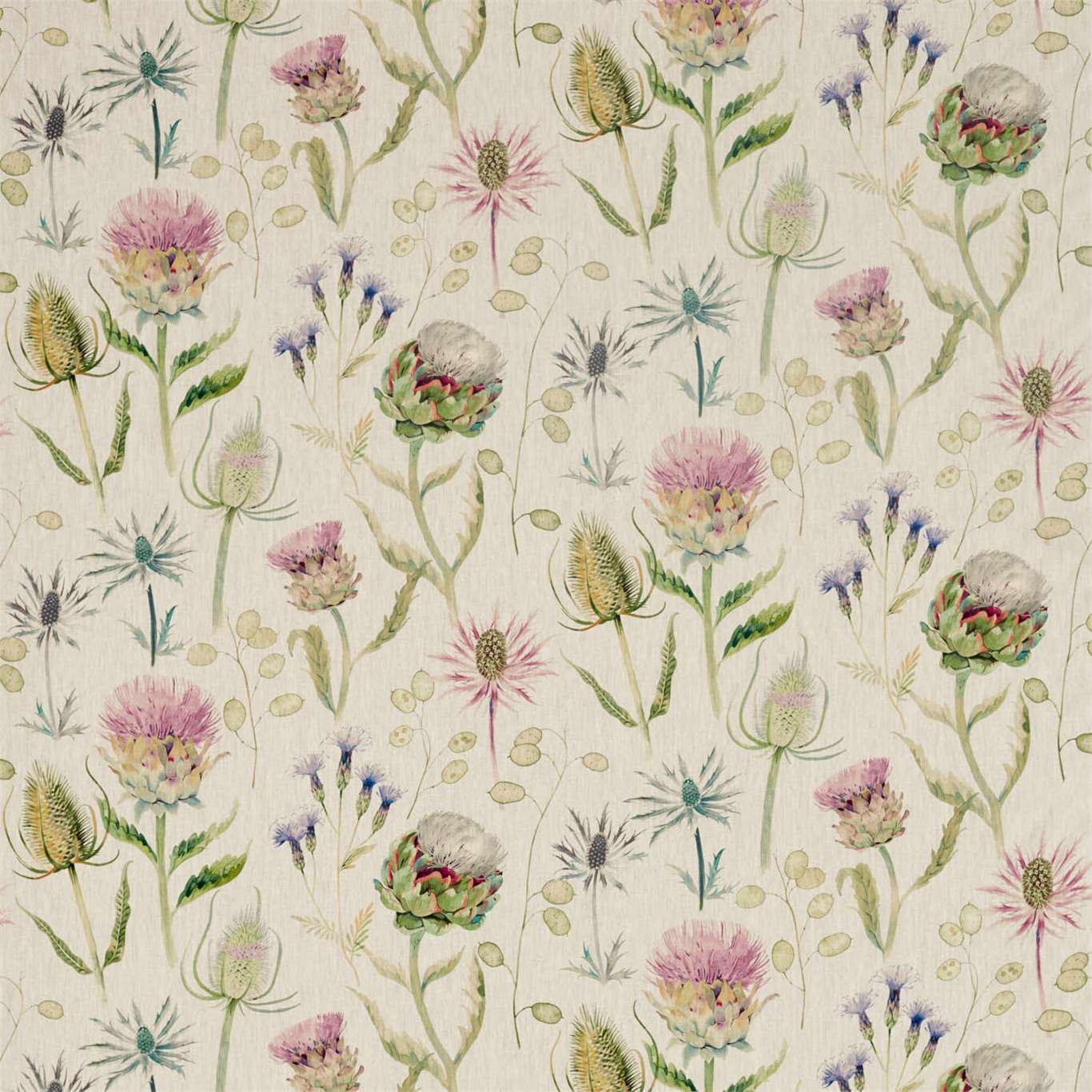 Sanderson kangas Thistle Garden Linen