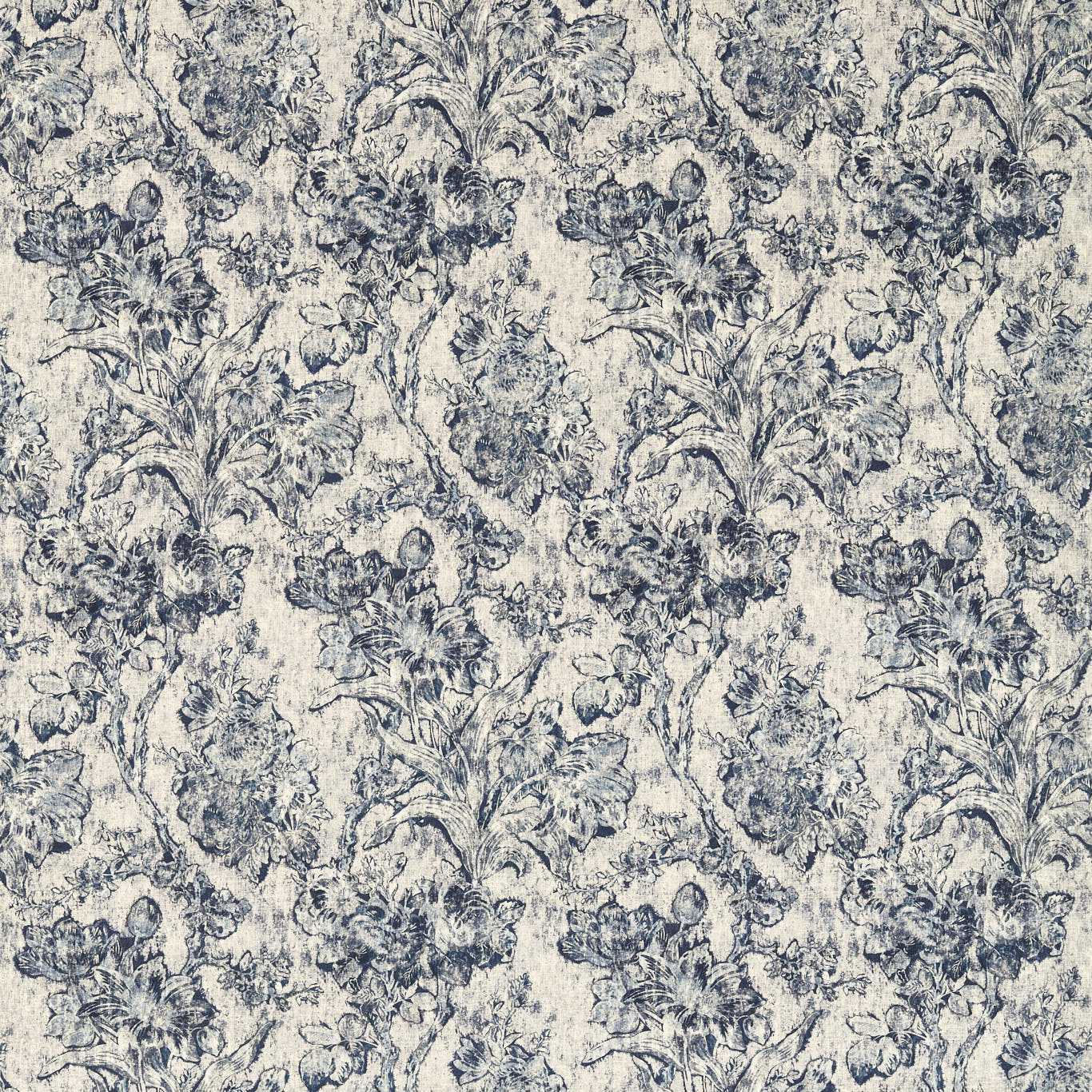 Sanderson kangas Fringed Tulip Toile
