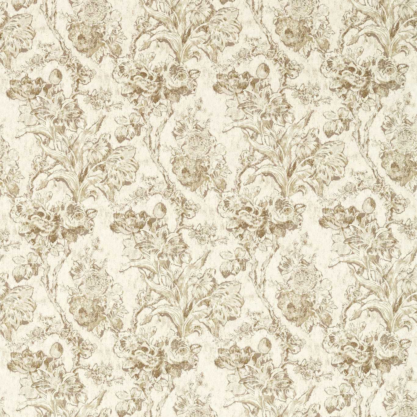 Sanderson kangas Fringed Tulip Toile