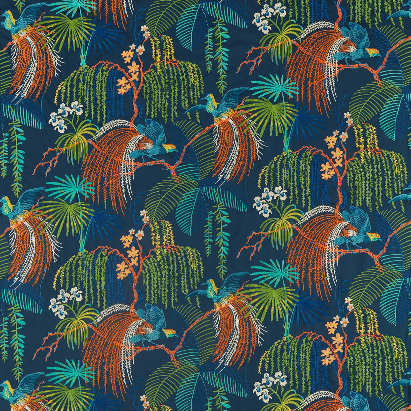 Sanderson kangas Rain Forest Embroidery