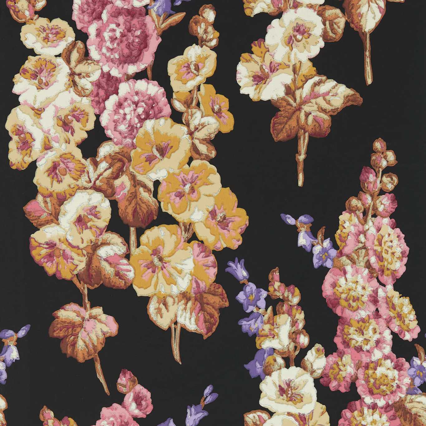 Sanderson tapeet Hollyhocks