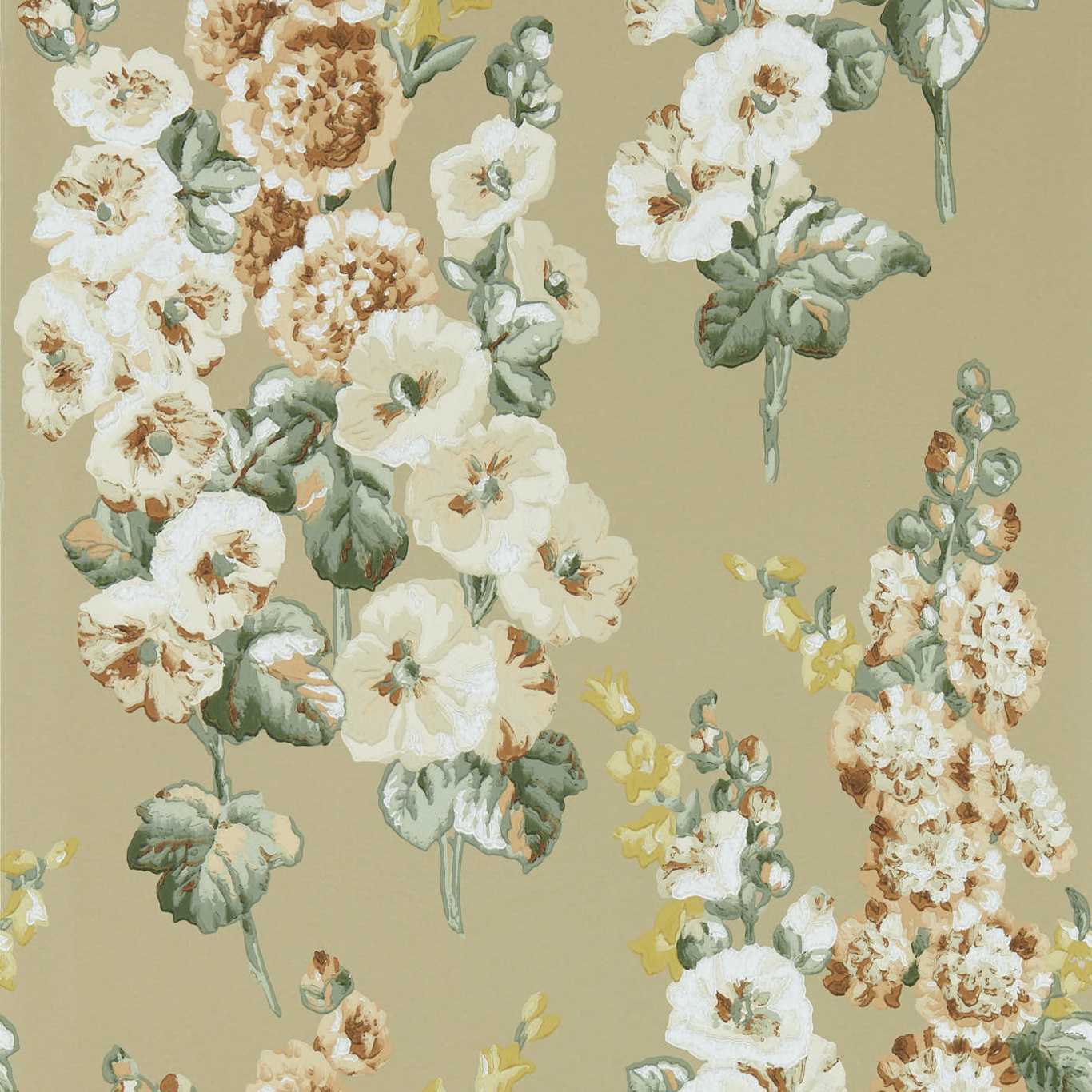 Sanderson tapeet Hollyhocks