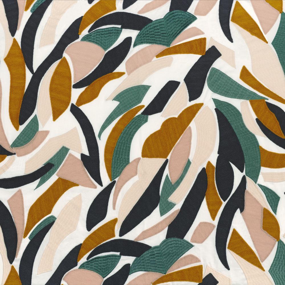 Casamance kangas Defile Ocre / Celadon / Anthracite