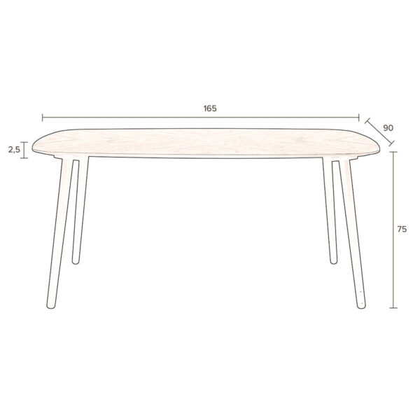 Dutchbone lau tabel Clover
