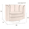 Dutchbone tugitool Flower Lounge Chair