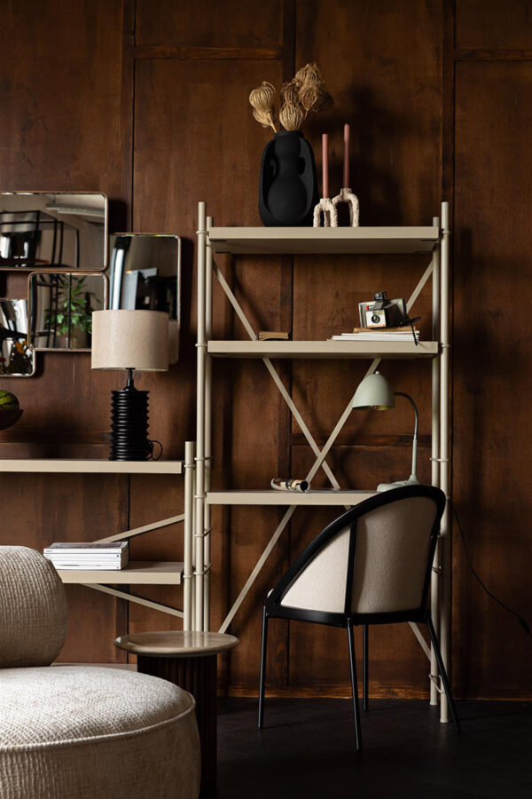 Dutchbone riiul Iron Shelf Beige Low