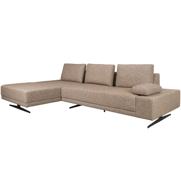 Dutchbone nurgadiivan Shelly Sofa Cinnamon Left Chaise Longue